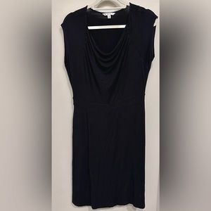 CAbi Style 121 Black Scoop Neck Short Sleeve Knee Length Dress EUC M